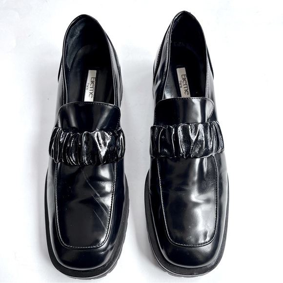 Elleme Paris Grunge Women's Chouchou Square Toe Black Loafers Size 38.5 US 7.5 - Picture 2 of 10